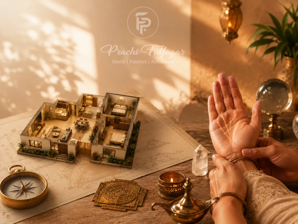 Palm + Vastu Combo consultation illustration